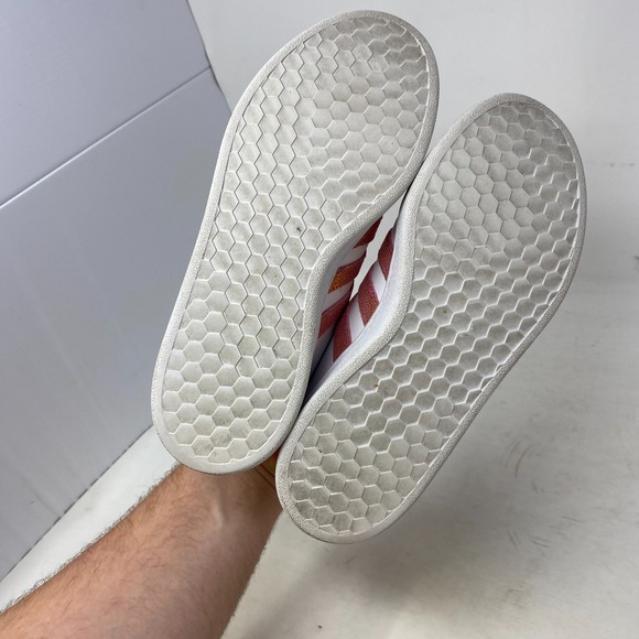 Adidas Grand Court SE Womens Size 7 Tennis Shoes Sneakers White Pink Leather - Picture 12 of 12